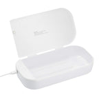 UV-C Phone Sanitizer Box for the Desk Full Color - White - Right Angle 2