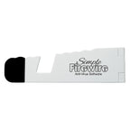 V-Fold Stand for Tablets and Phones Full Color - White with Black - Silk Screen