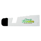 V-Fold Stand for Tablets and Phones - White with Black - Full Color