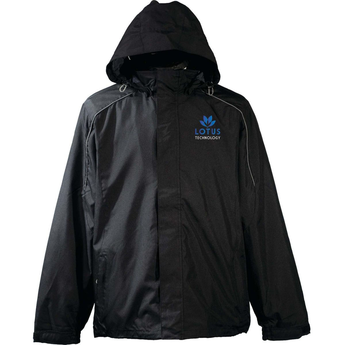 Valencia 3-in-1 Jacket with Fleece Liner for Men Transfer - Black - Flat
