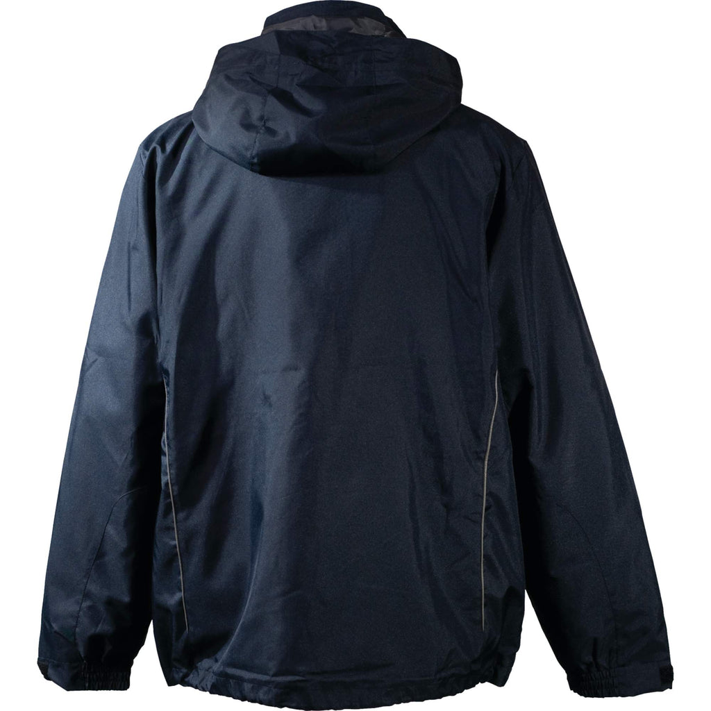Valencia 3-in-1 Jacket with Fleece Liner for Men Transfer - Navy 410 - Back Flat