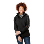 Valencia 3-in-1 Jacket with Fleece Liner for Women Transfer - Black - Front On Model
