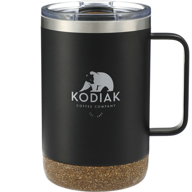 Valhalla Copper Camp Mug with Cork Base, 14 oz Laser Engraving