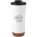 Valhalla Stainless Tumbler with Swivel Lid, 16 oz - White - Front