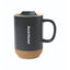 Valo Ceramic and Cork Mug with Lid, 14 oz - Black - View 1