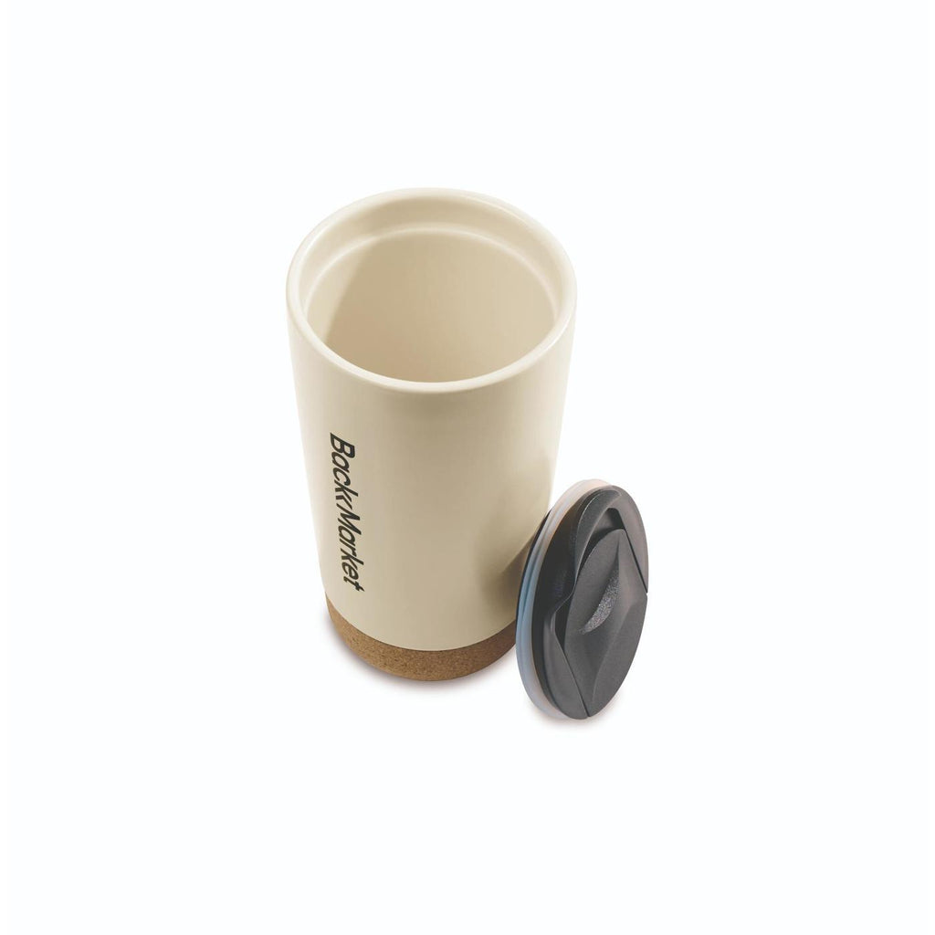 Valo Ceramic and Cork Tumbler, 16 oz - Bone - View 3