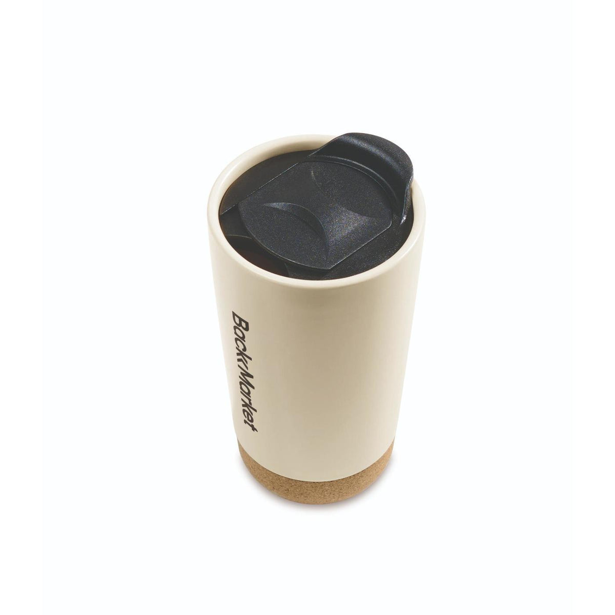 Valo Ceramic and Cork Tumbler, 16 oz - Bone - View 4