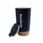 Valo Ceramic and Cork Tumbler, 16 oz - Matte Navy - View 2