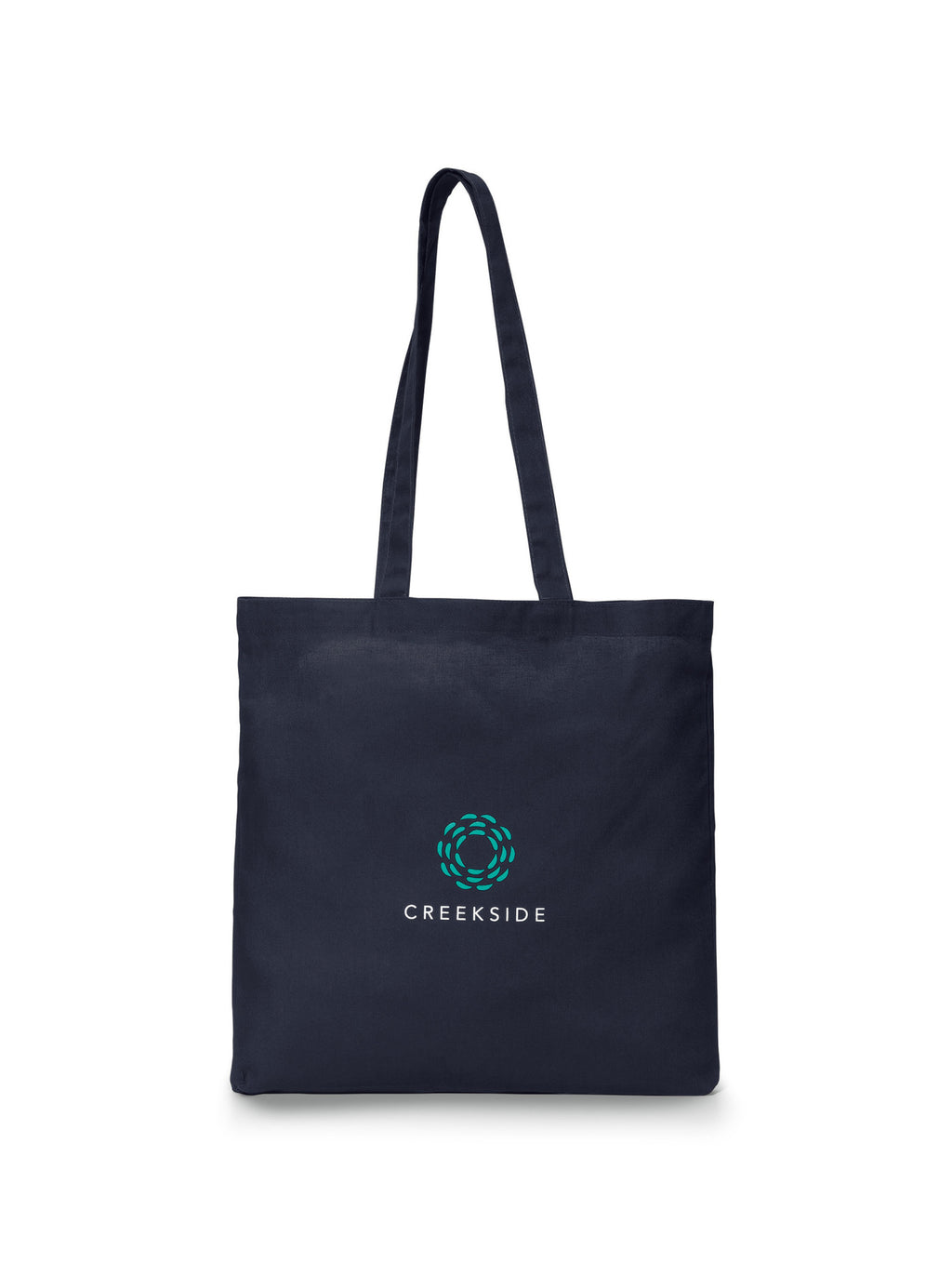 Value Cotton Canvas Tote, 5 oz Transfer - Navy Blue - View 1
