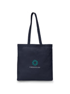 Value Cotton Canvas Tote, 5 oz Transfer - Navy Blue - View 1