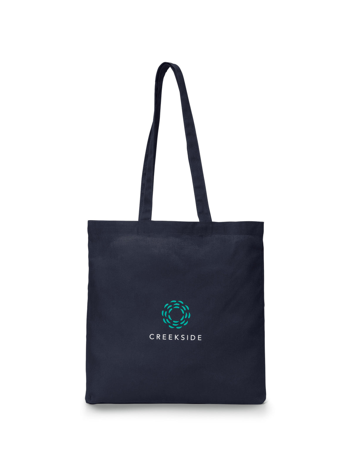 Value Cotton Canvas Tote, 5 oz Transfer - Navy Blue - View 1