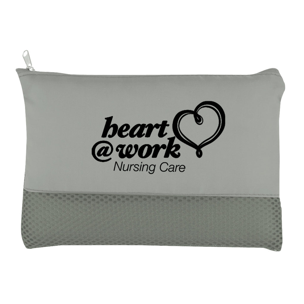 Vanity Bag in Mesh - Gray - Silk Screen