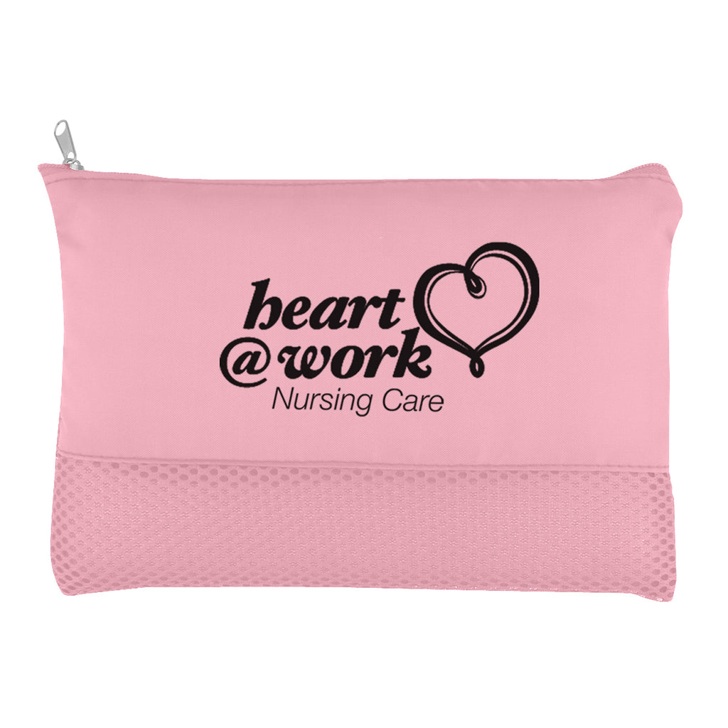 Vanity Bag in Mesh - Pink - Silk Screen