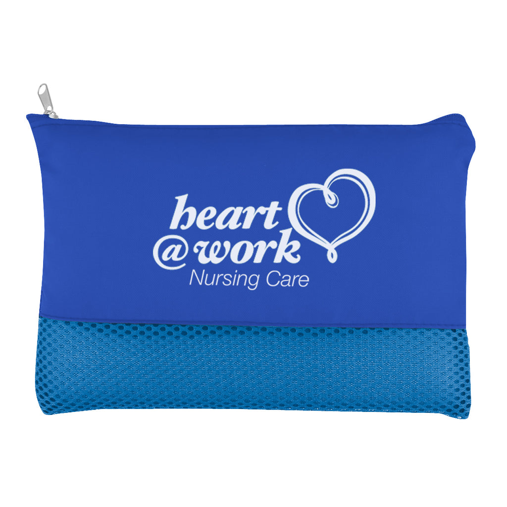 Vanity Bag in Mesh - Royal Blue - Silk Screen
