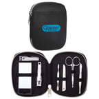 Vanity Grooming Kit in a Zip Case, 7 Pieces - Black - Front 2
