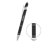 Varsi Incline Pen with Stylus - Black - Silk Screen