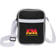 Varsity Crossbody Bag with White Trim - Black - Front