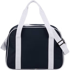 Varsity Sport Duffel Bag with White Webbing Full Color - Navy - Back