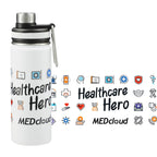 Vasco Copper Insulated Bottle, 20 oz Full Color - White - Front
