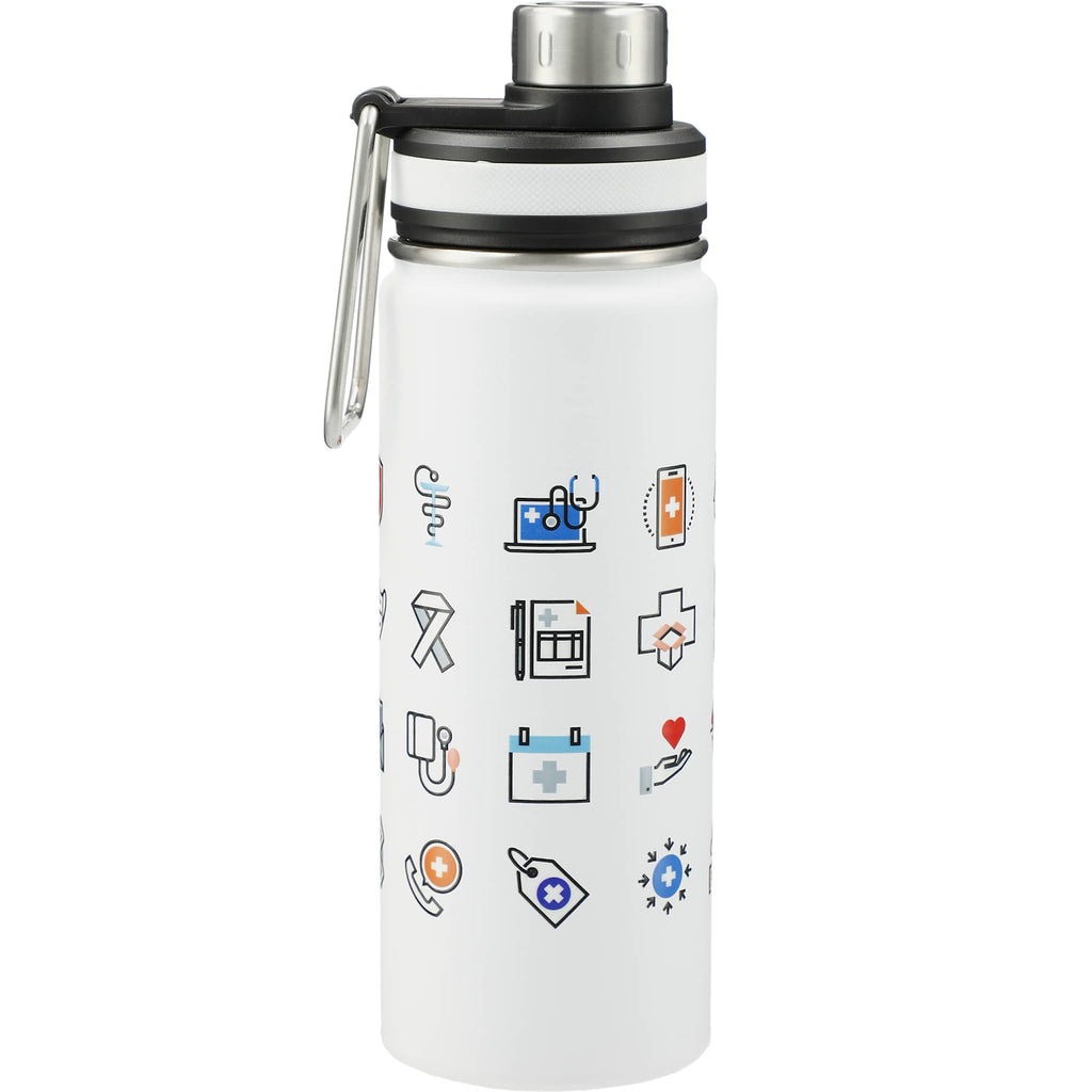 Vasco Copper Insulated Bottle, 20 oz - White - Back
