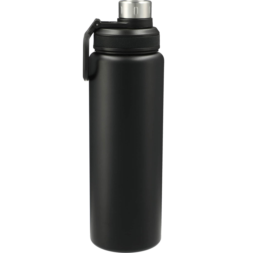 Vasco Single Wall Stainless Bottle with Dual Opening Cap, 32 oz Full Color - Black - Back