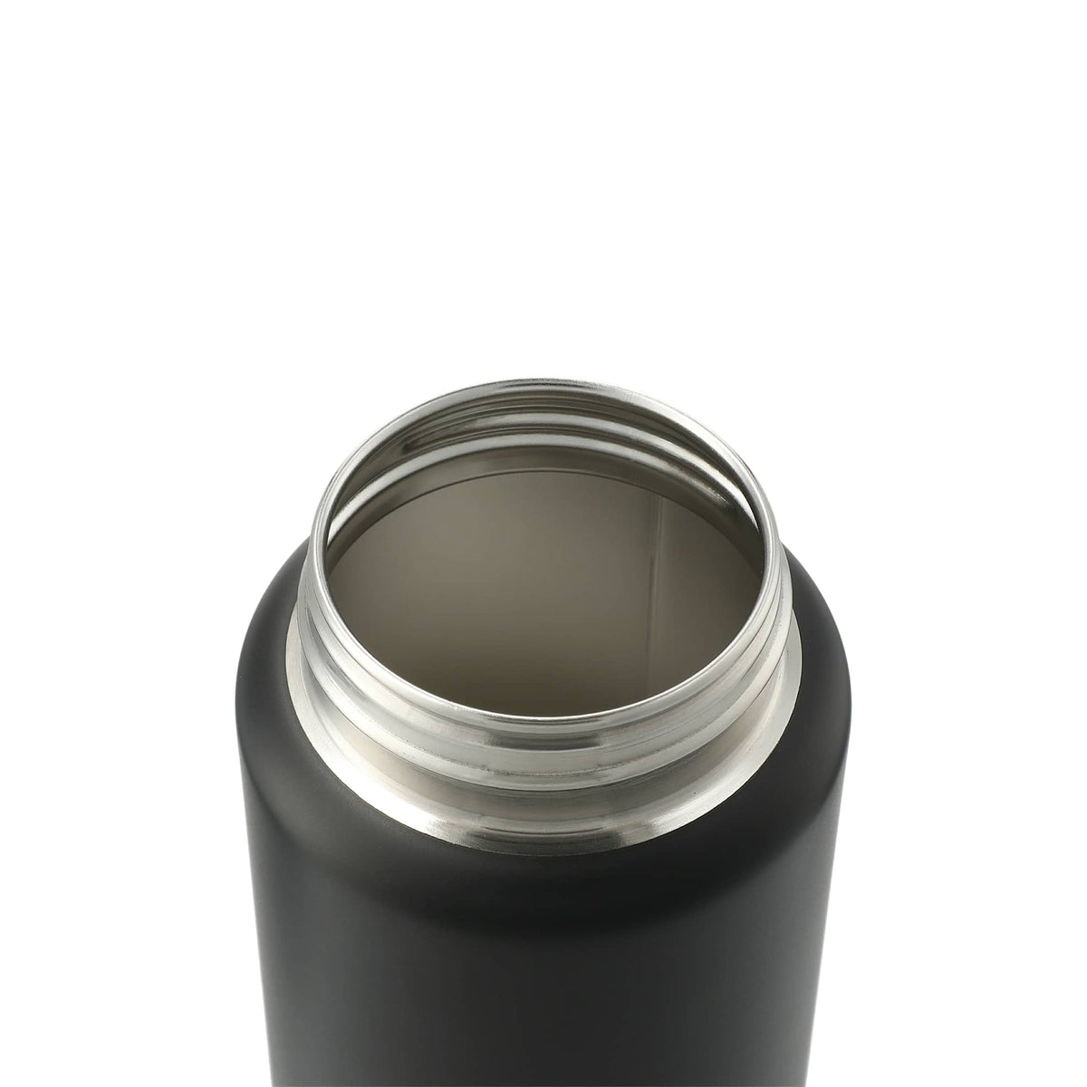 Vasco Single Wall Stainless Bottle with Dual Opening Cap, 32 oz Full Color - Black - Left Angle 3