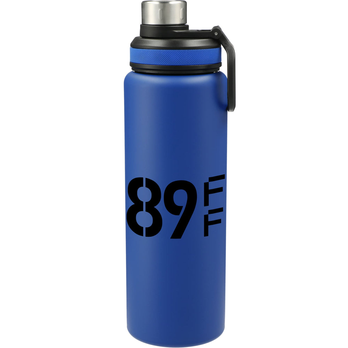 Vasco Single Wall Stainless Bottle with Dual Opening Cap, 32 oz Full Color - Blue - Front