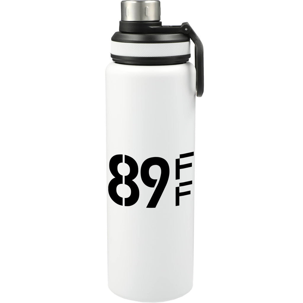 Vasco Single Wall Stainless Bottle with Dual Opening Cap, 32 oz Full Color - White - Front