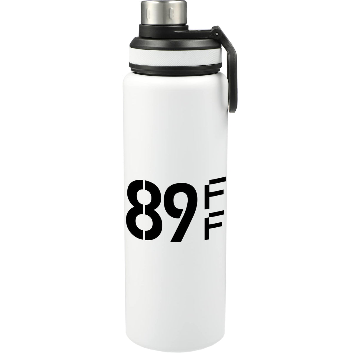Vasco Single Wall Stainless Bottle with Dual Opening Cap, 32 oz Full Color - White - Front