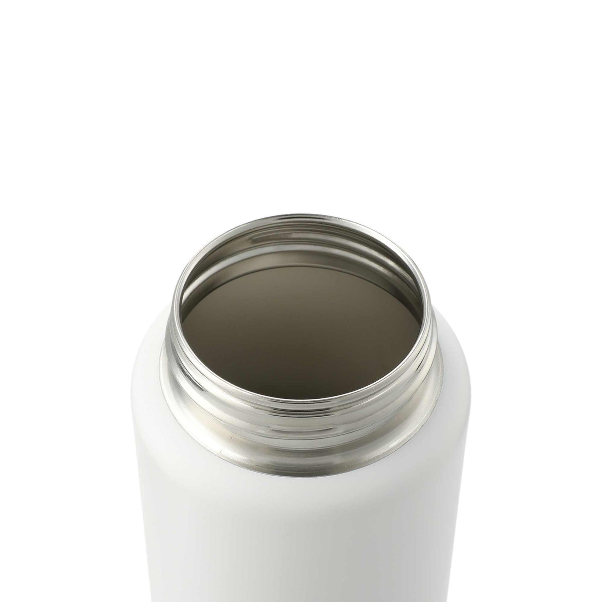 Vasco Single Wall Stainless Bottle with Dual Opening Cap, 32 oz Full Color - White - Left Angle 3