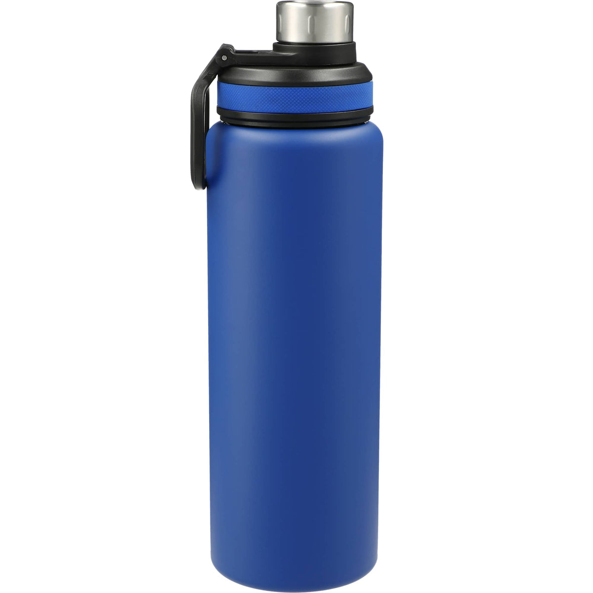 Vasco Single Wall Stainless Bottle with Dual Opening Cap, 32 oz Laser Engraving - Blue - Back