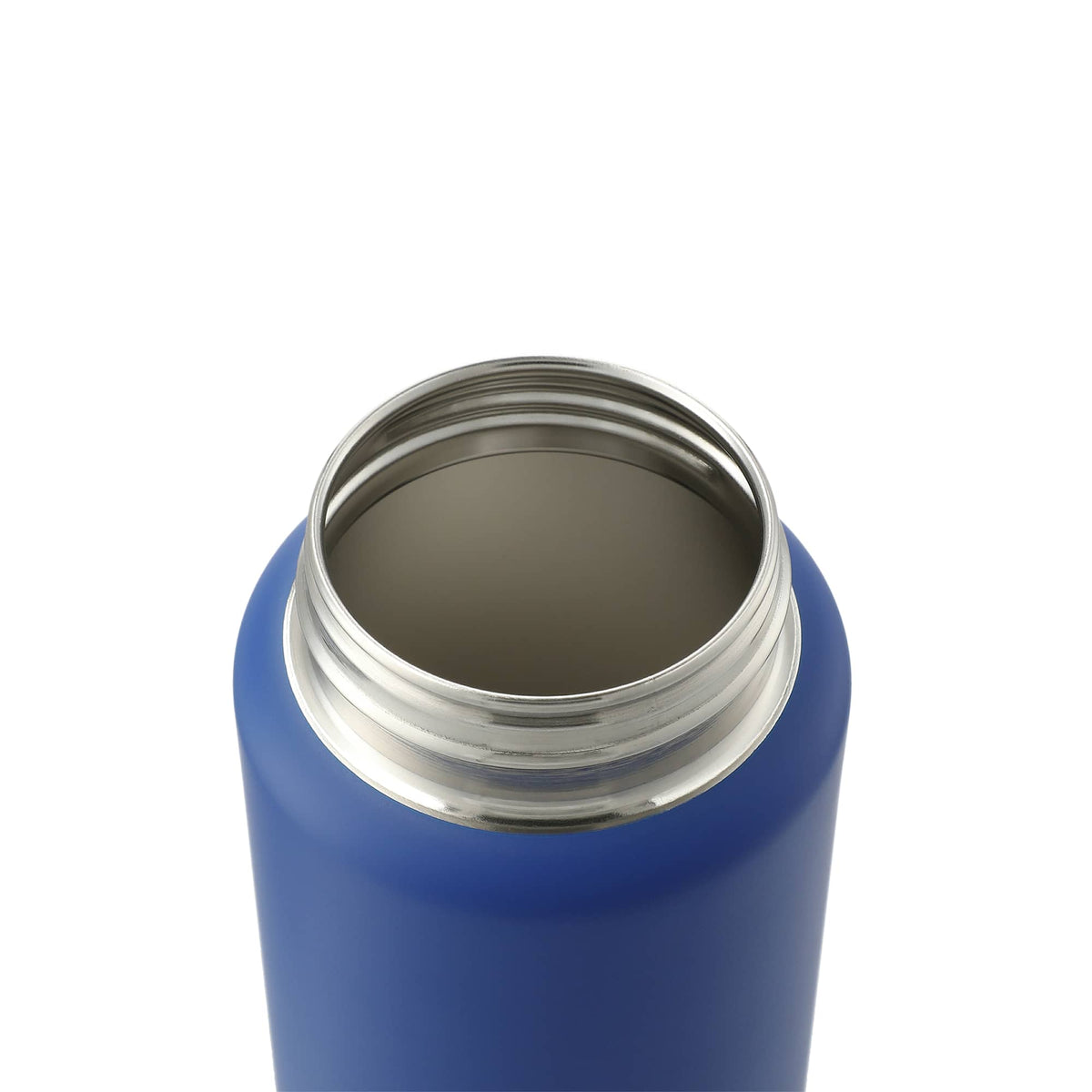 Vasco Single Wall Stainless Bottle with Dual Opening Cap, 32 oz Laser Engraving - Blue - Left Angle 3