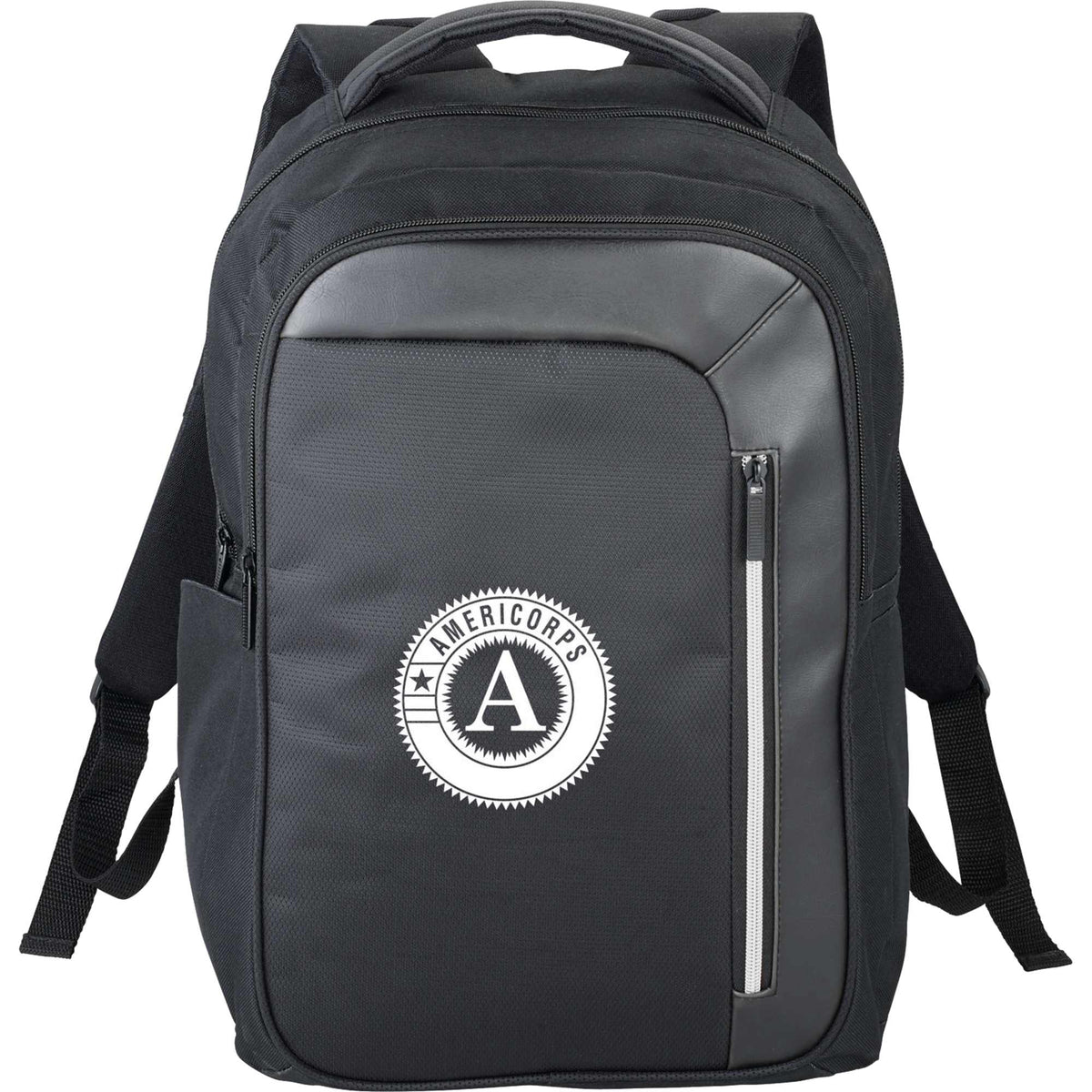 Vault Security Laptop Backpack with RFID Pocket, 15 Inch Transfer - Black - Front