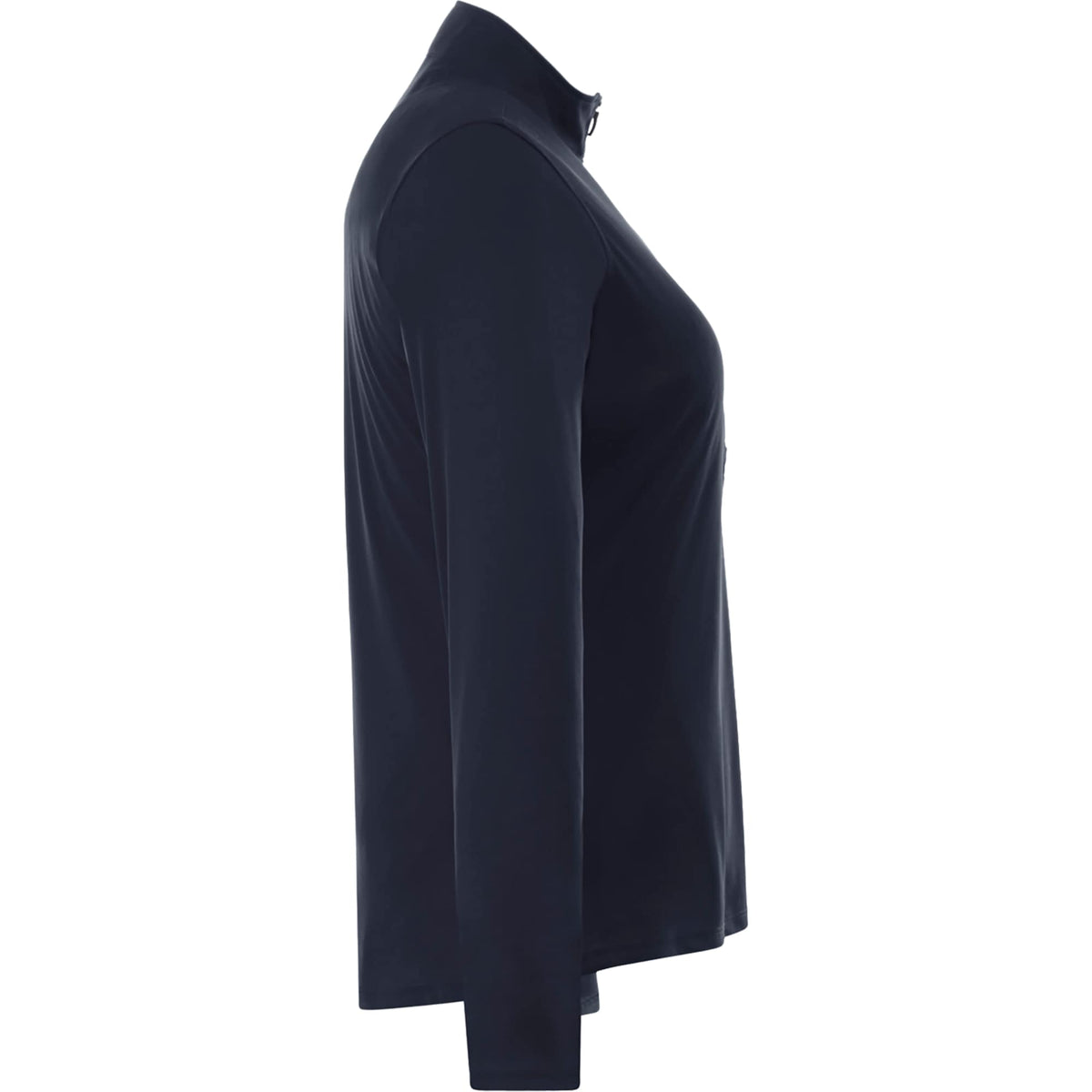 Vega Long Sleeve Tech Half Zip for Women Debossing - Navy - Right Side