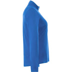 Vega Long Sleeve Tech Half Zip for Women Debossing - New Royal - Right Side