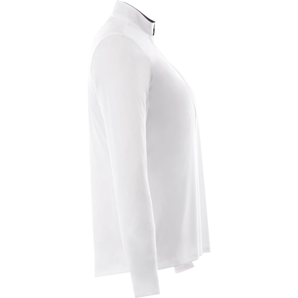 Vega Long Sleeve Tech Half Zip for Women Debossing - White - Right Side