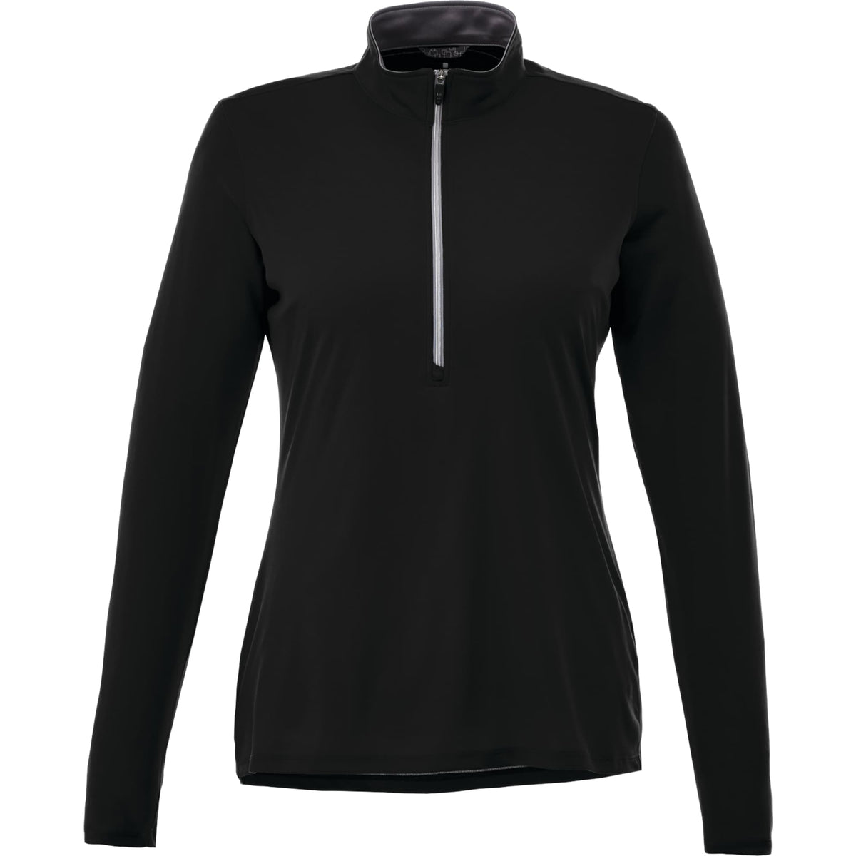 Vega Long Sleeve Tech Half Zip for Women Transfer - Black - Front Flat