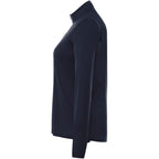 Vega Long Sleeve Tech Half Zip for Women Transfer - Navy - Left Side