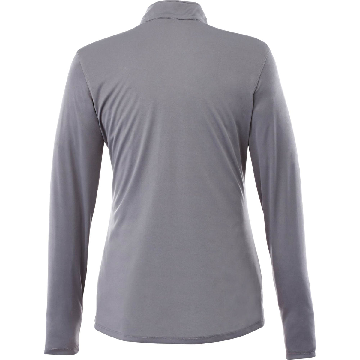 Vega Long Sleeve Tech Half Zip for Women Transfer - Steel Grey - Back Flat