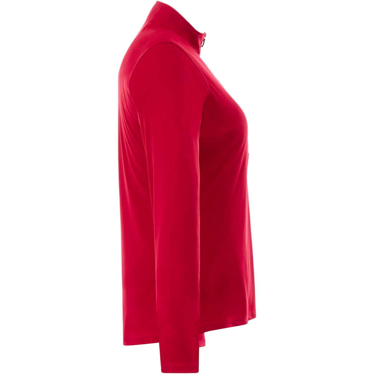 Vega Long Sleeve Tech Half Zip for Women Transfer - Team Red - Right Side