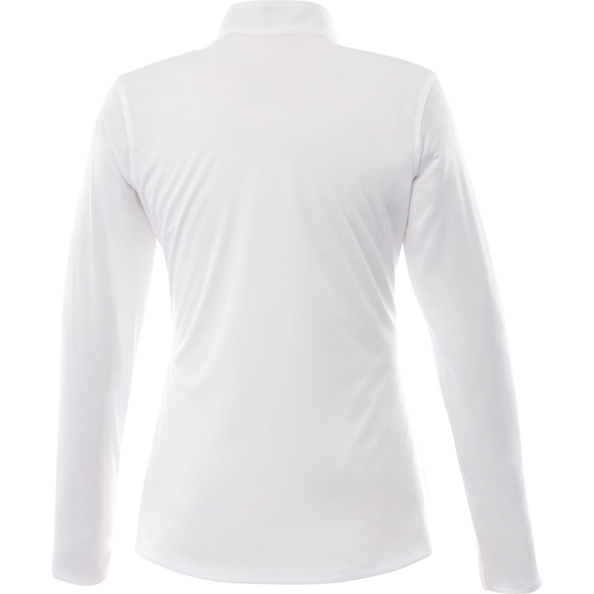 Vega Long Sleeve Tech Half Zip for Women Transfer - White - Back Flat