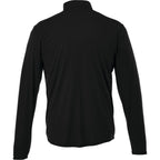 Vega Tech Quarter Zip Pullover for Men Debossing - Black - Back Flat