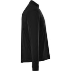Vega Tech Quarter Zip Pullover for Men Debossing - Black - Right Side