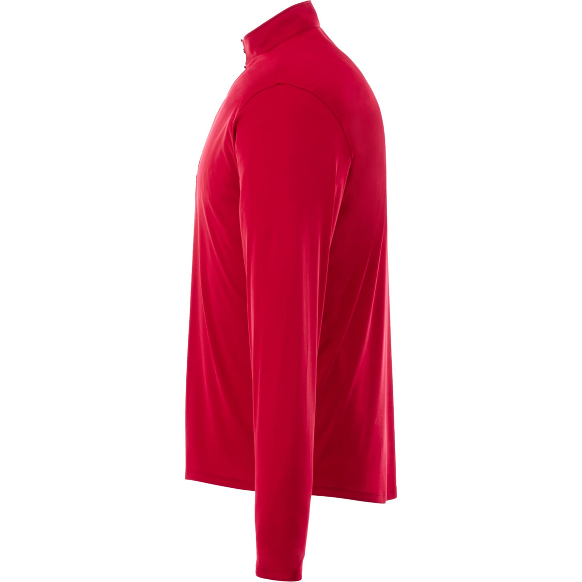 Vega Tech Quarter Zip Pullover for Men Debossing - Team Red - Left Side
