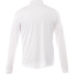 Vega Tech Quarter Zip Pullover for Men Debossing - White - Back Flat