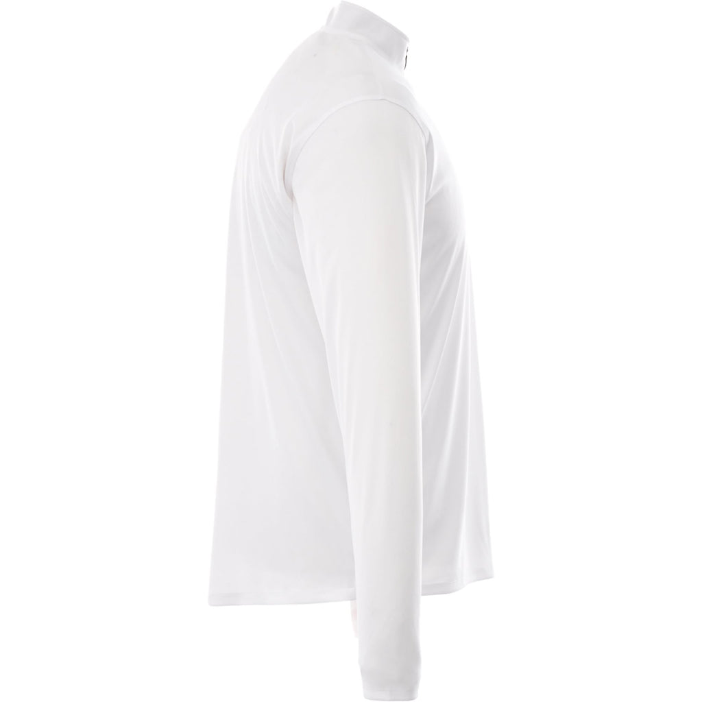 Vega Tech Quarter Zip Pullover for Men Embroidery - White - Right Side