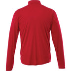 Vega Tech Quarter Zip Pullover for Men Laser Engraving - Team Red - Back Flat 2