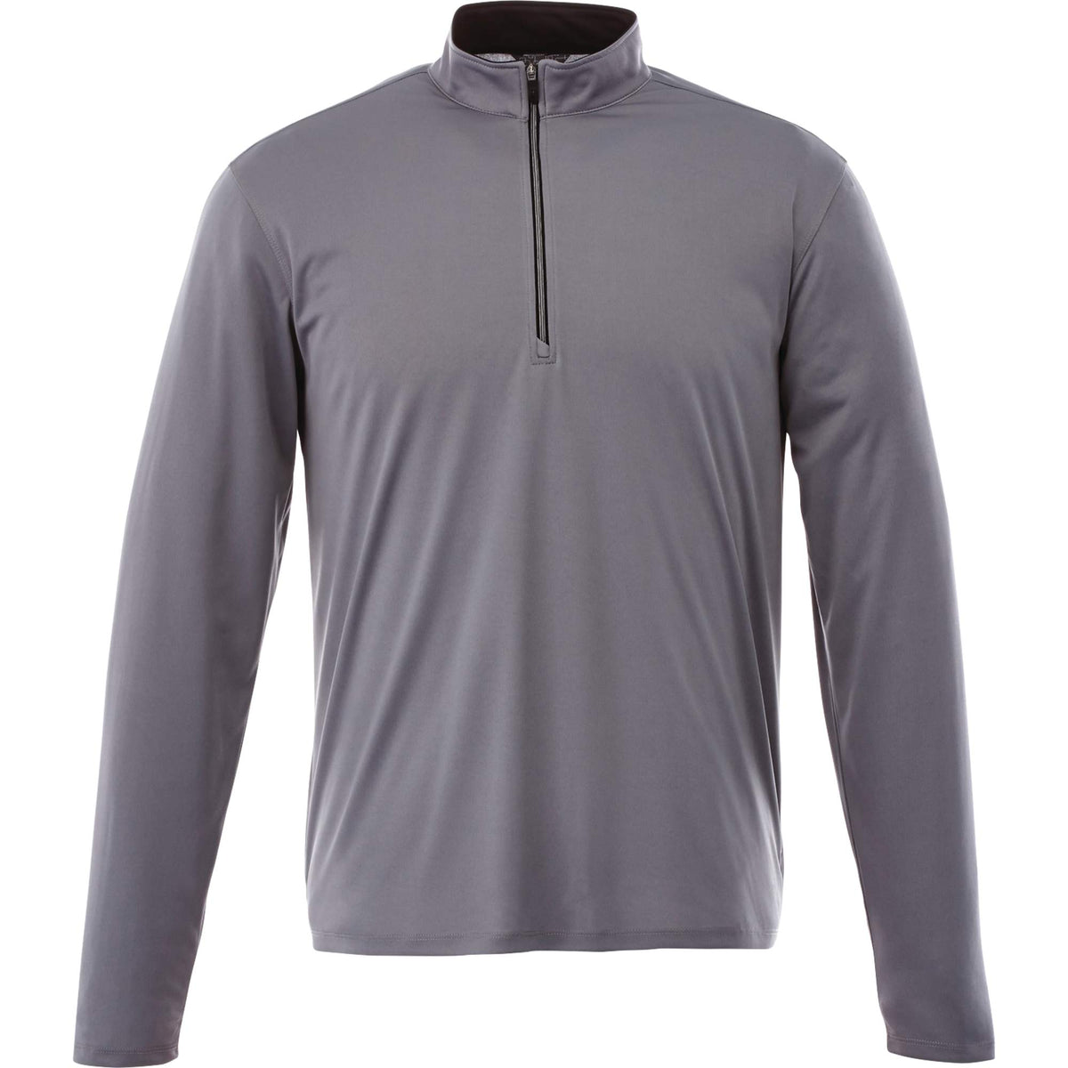 Vega Tech Quarter Zip Pullover for Men Transfer - Steel Grey - Front Flat