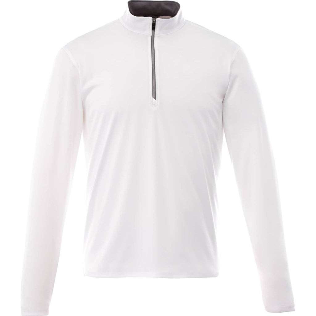 Vega Tech Quarter Zip Pullover for Men Transfer - White - Front Flat