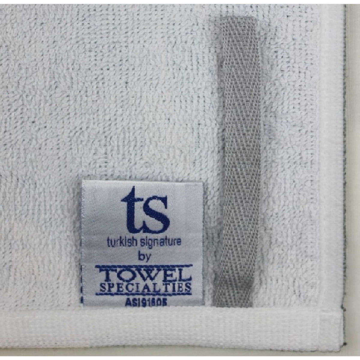 Velour Cotton Golf Towel with Sewn Loop, 16 x 24 Inches Sublimation - White - Front 3